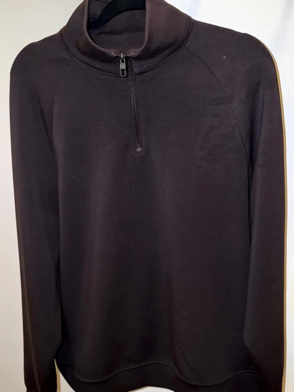Lululemon Men's Dark Brown smooths spacer quarter zip